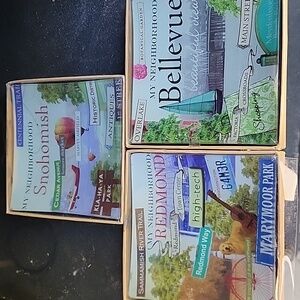 My Neighborhood Collection 6x6 Glass Tray City Of Snohomish, Bellevue, Redmond